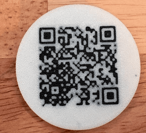 Example QR side of custom coin